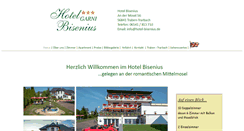 Desktop Screenshot of hotel-bisenius.de